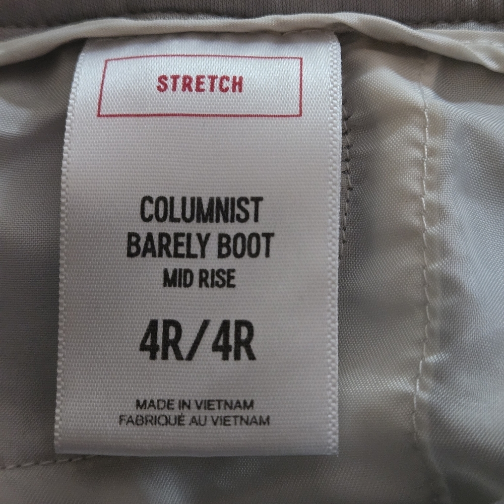 Express Columnist Gray Plaid Barely Boot Pants Si… - image 7